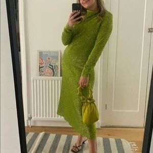 Stine Goya Alana Sequin Long Sleeve Dress Size Small NWT